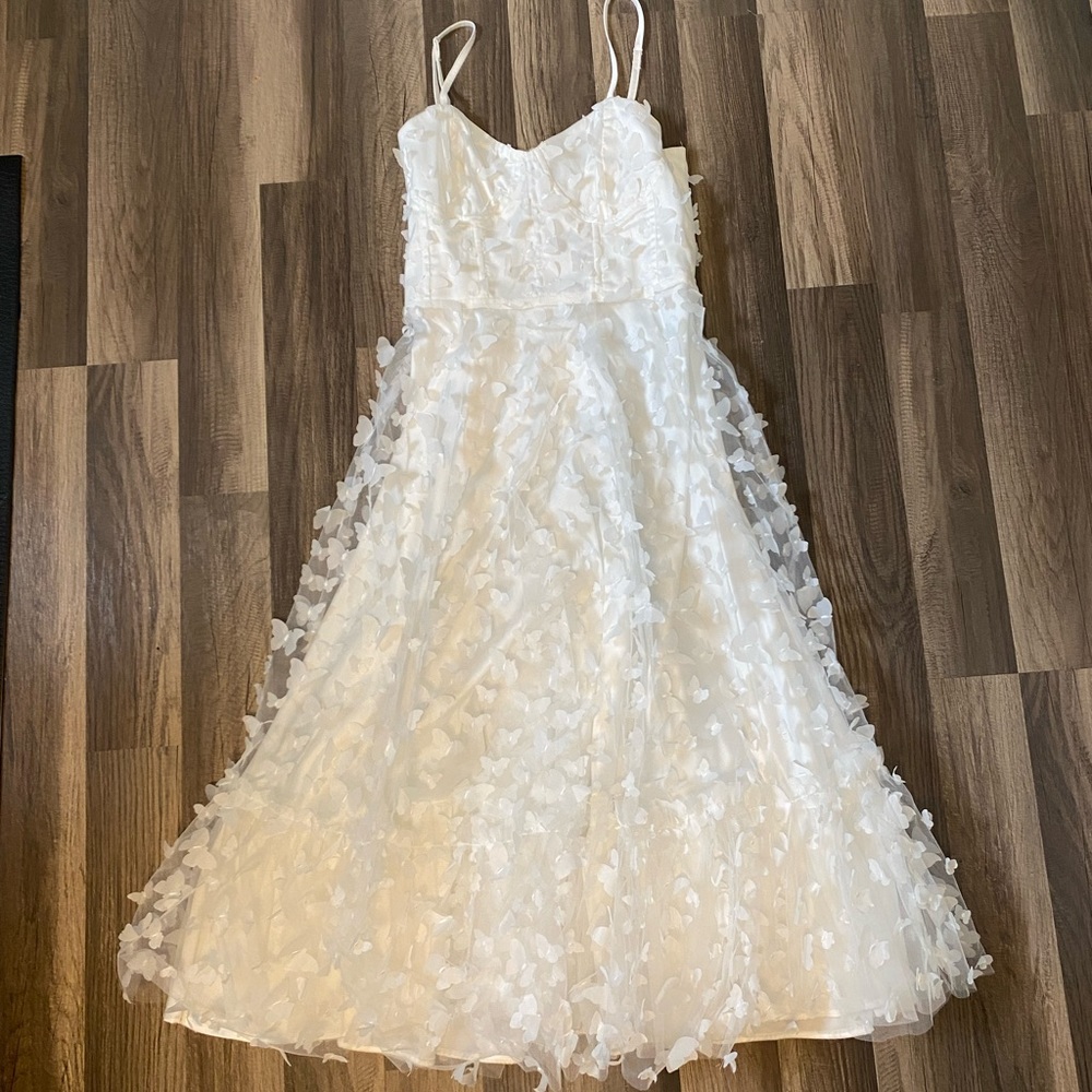 Lulu's White Midi Dress